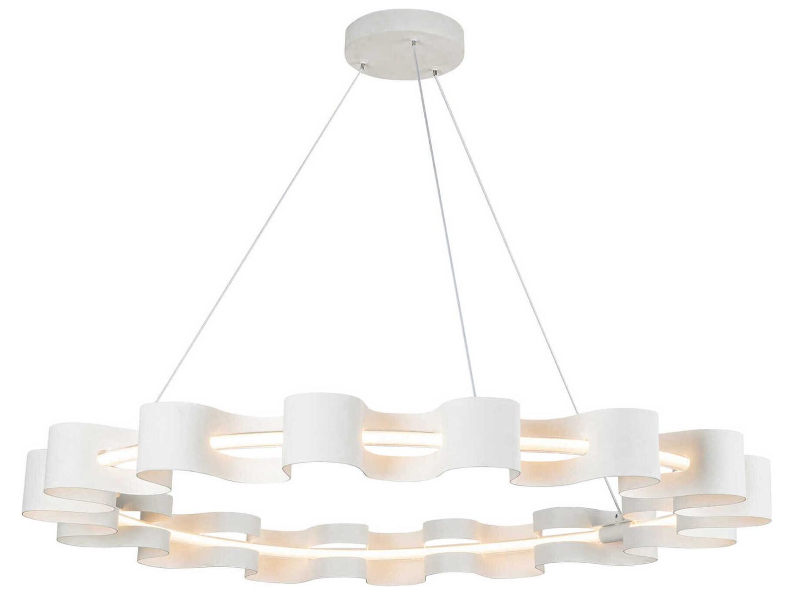 Kuzco Lighting Nami Antique White Round Chandelier