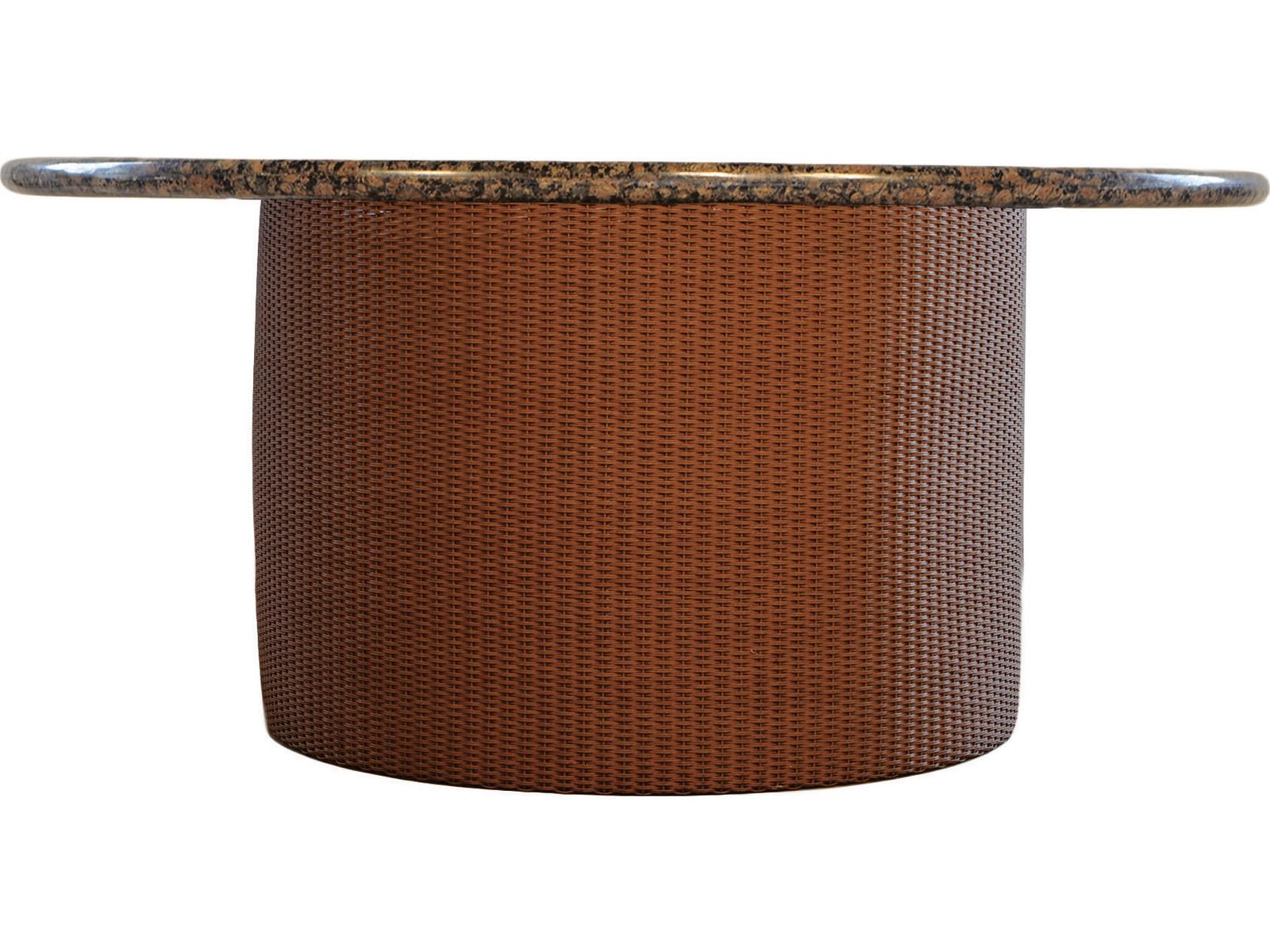 Lloyd Flanders Wicker Fire Pit Table