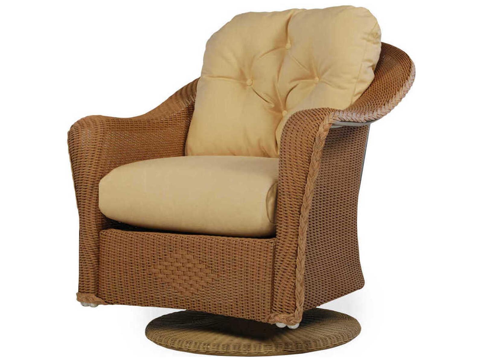 Lloyd Flanders Reflections Wicker Swivel Rocker Lounge Chair