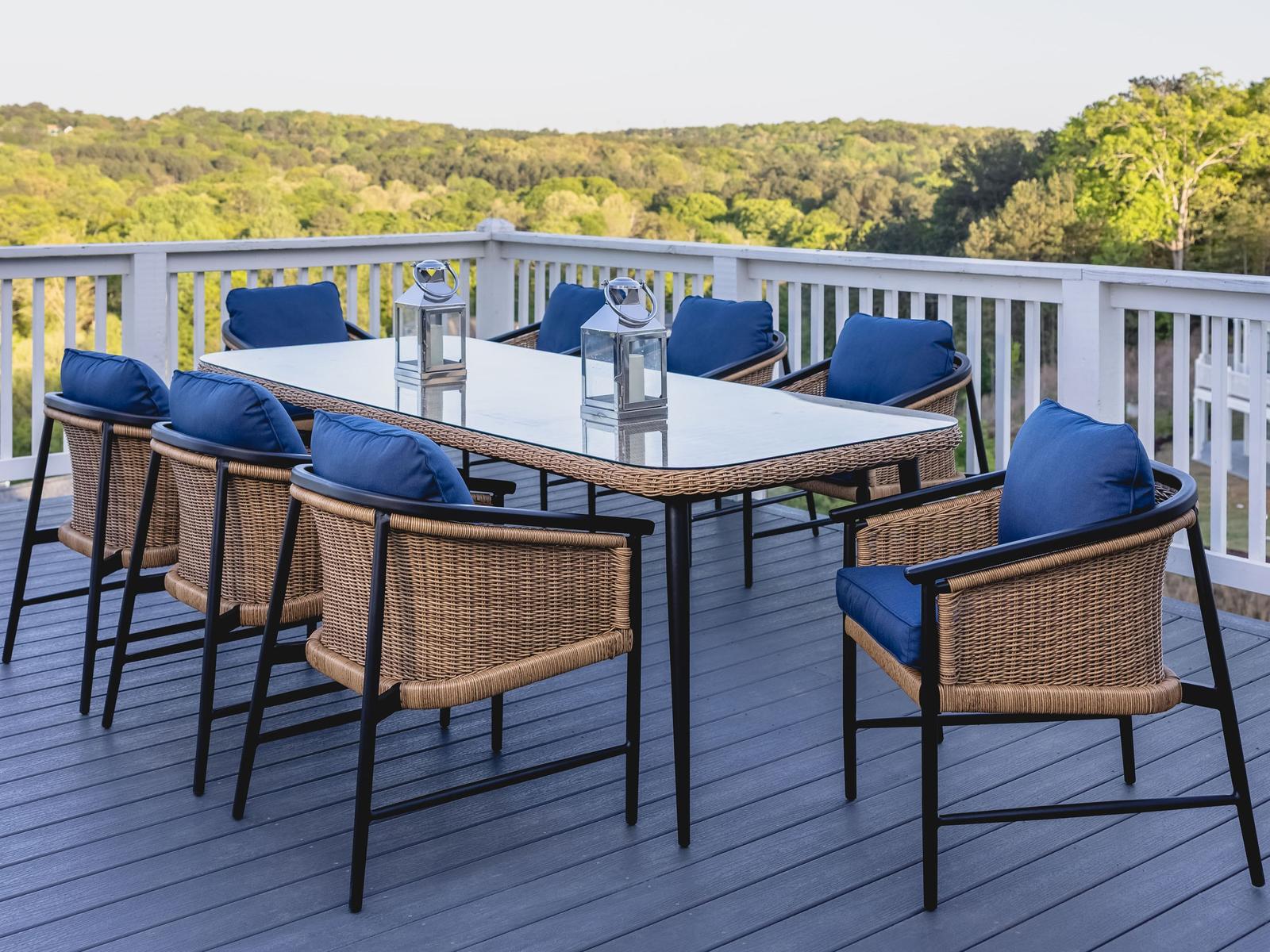 Lloyd Flanders Galloway Aluminum Dining Set