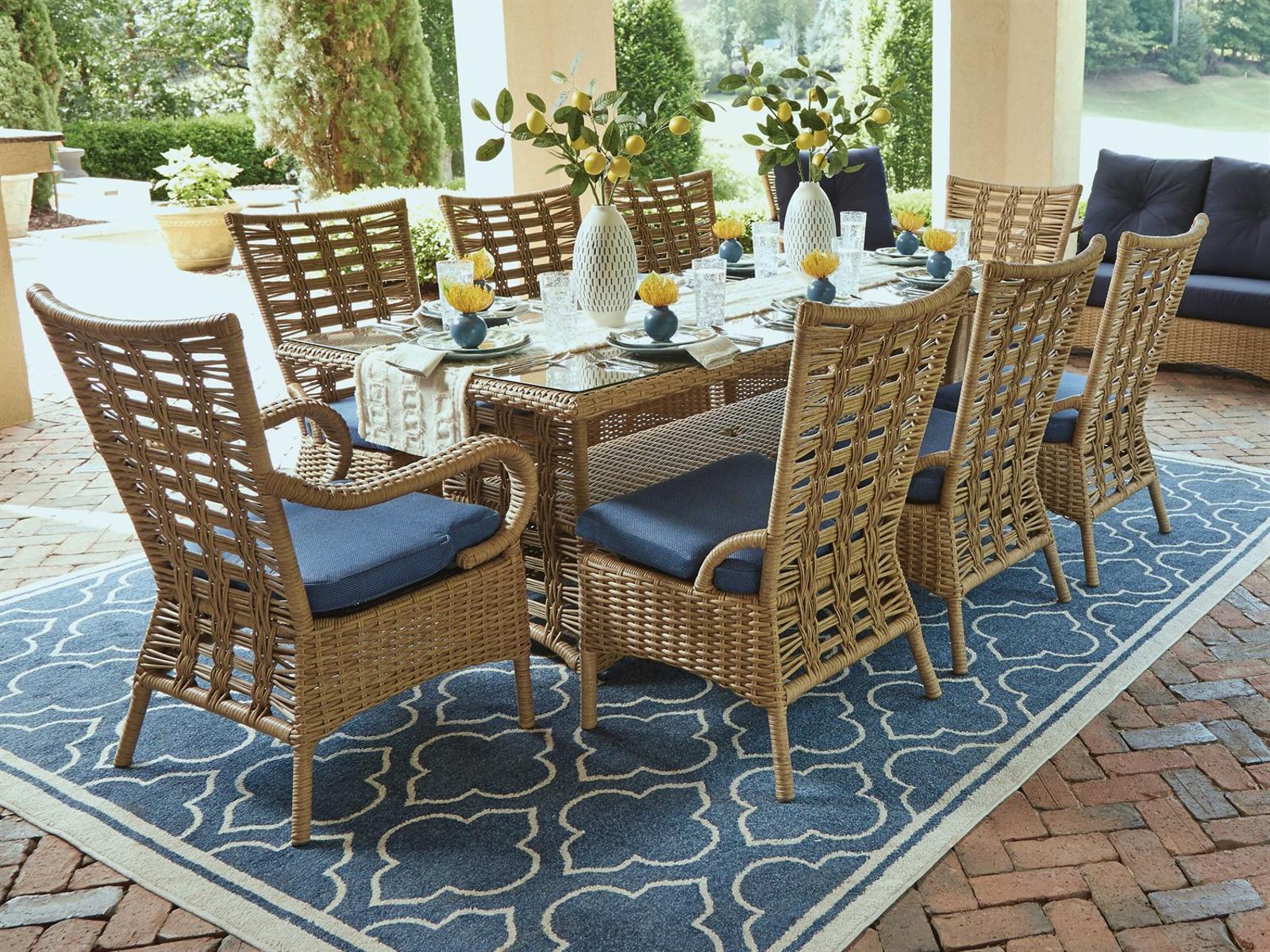 Lloyd Flanders Magnolia Wicker Patio Dining Set