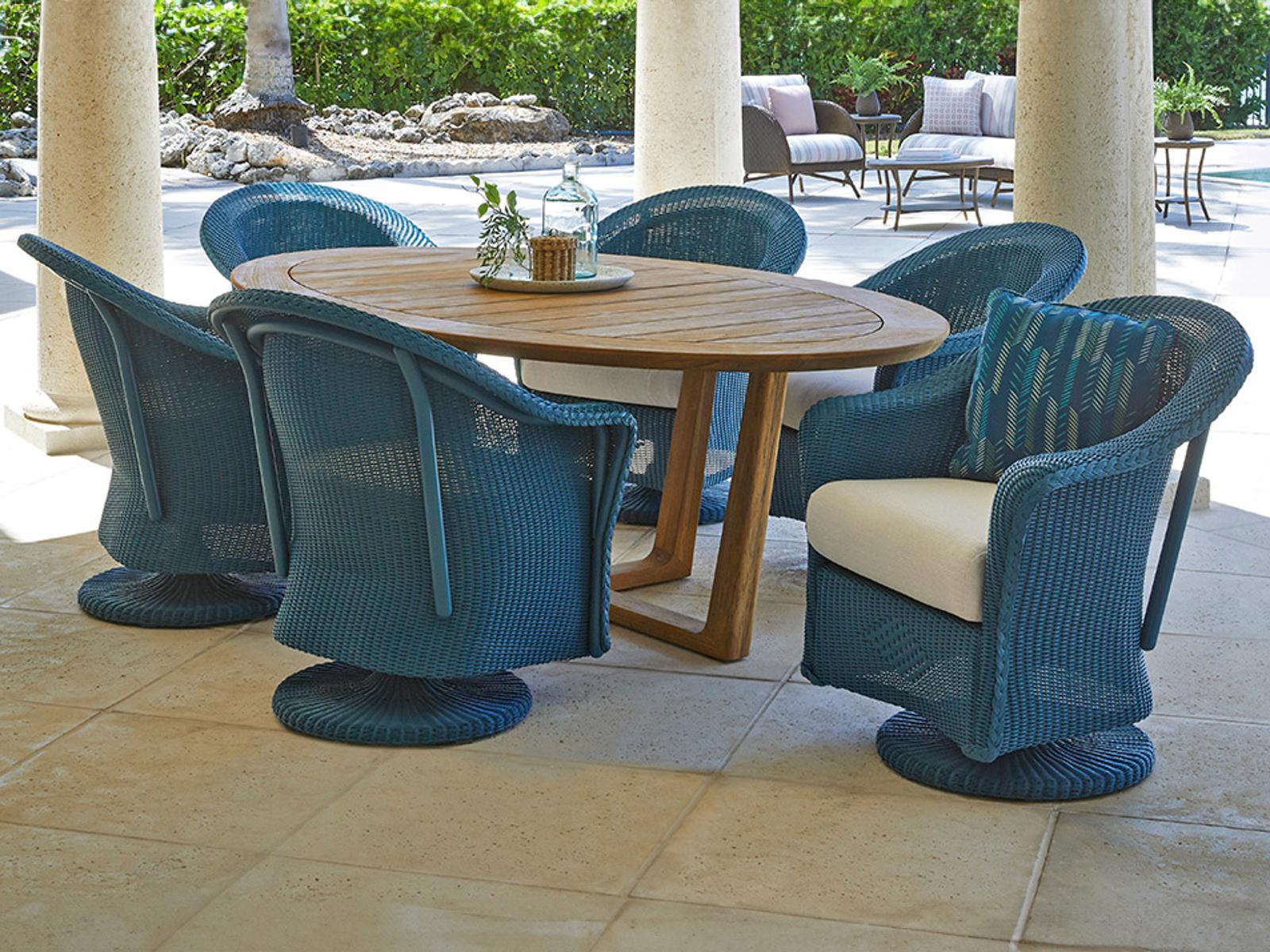 Lloyd Flanders Reflections Wicker Outdoor Patio Dining Set