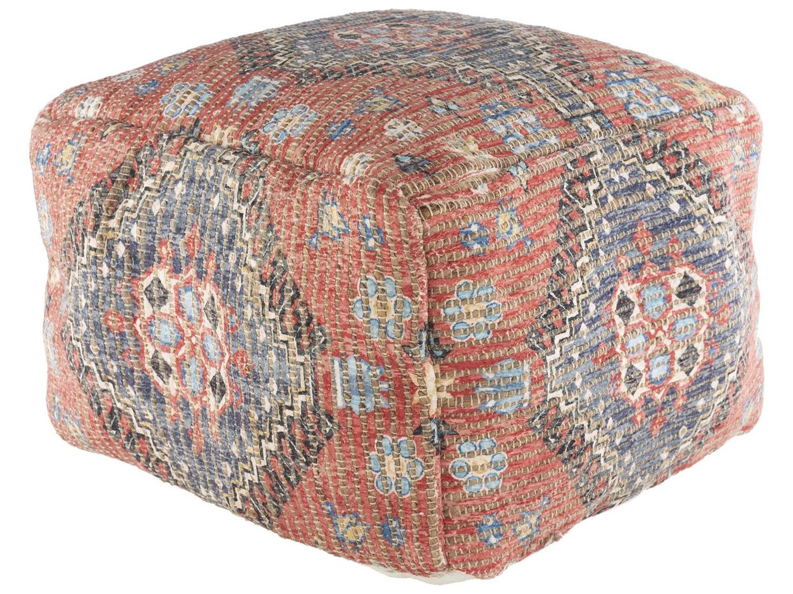 Livabliss by Surya Coventry Black Upholstered Ottoman