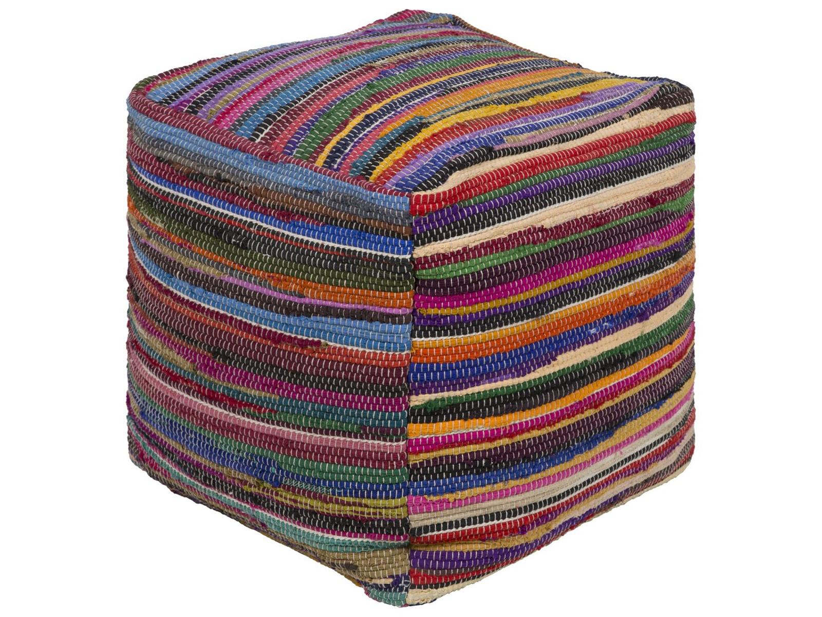 Livabliss by Surya Renzo Beige Upholstered Ottoman