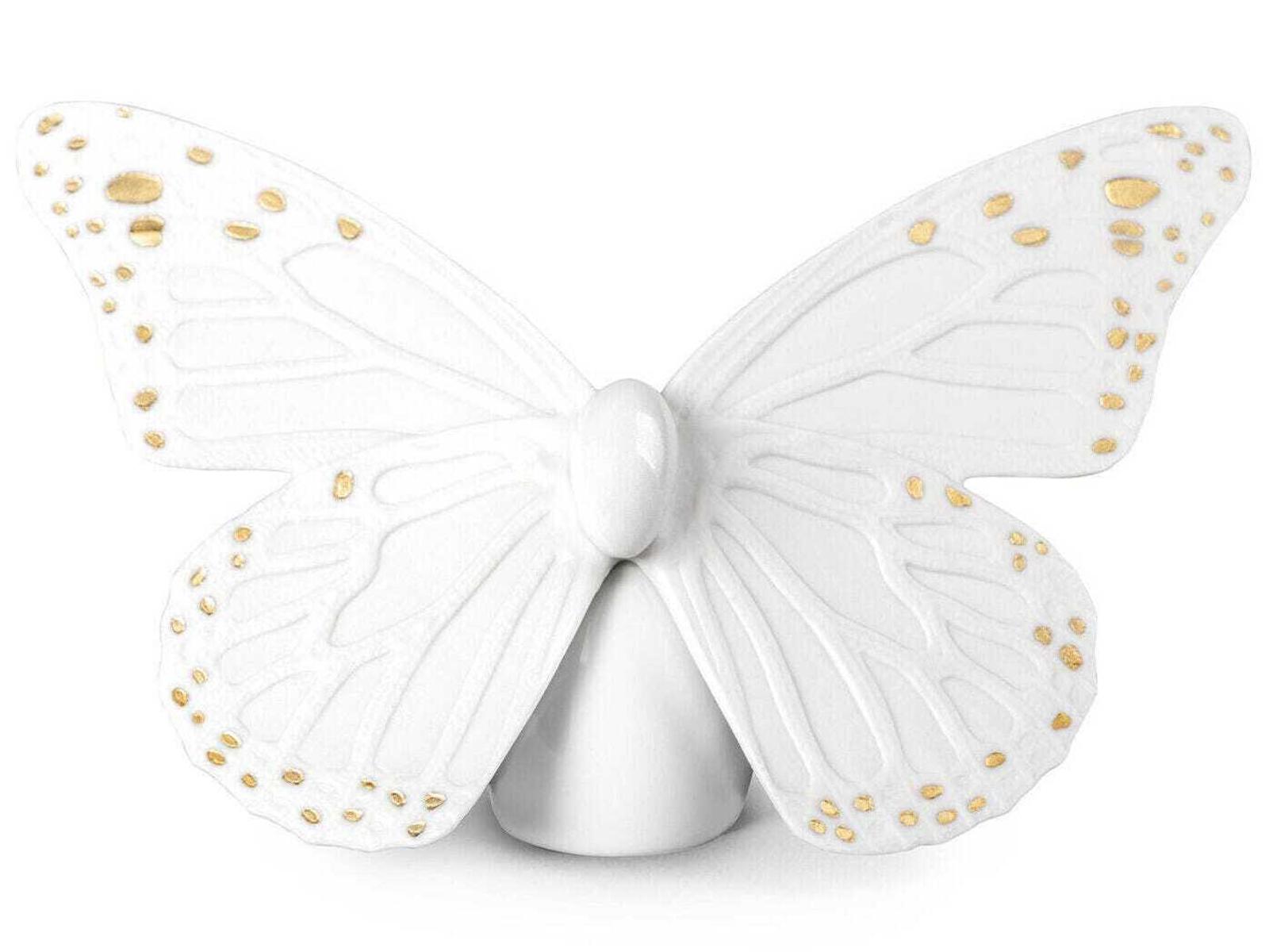 Lladro Butterfly Porcelain Figurine - Thumbnail 2