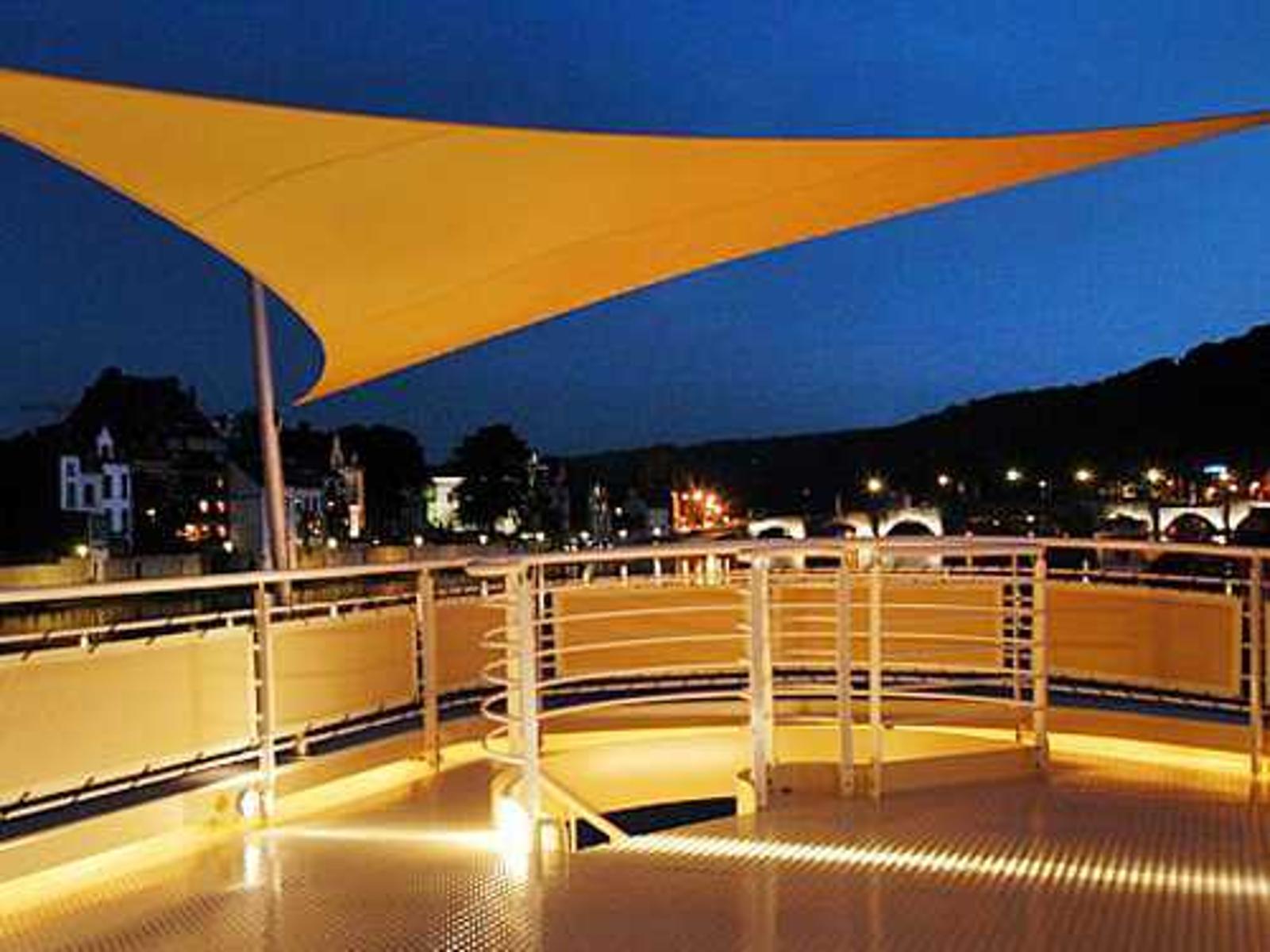 Luxury Umbrellas Ingenua 16 Foot Triangular Anodized Aluminum Shade Sail |  PatioLiving