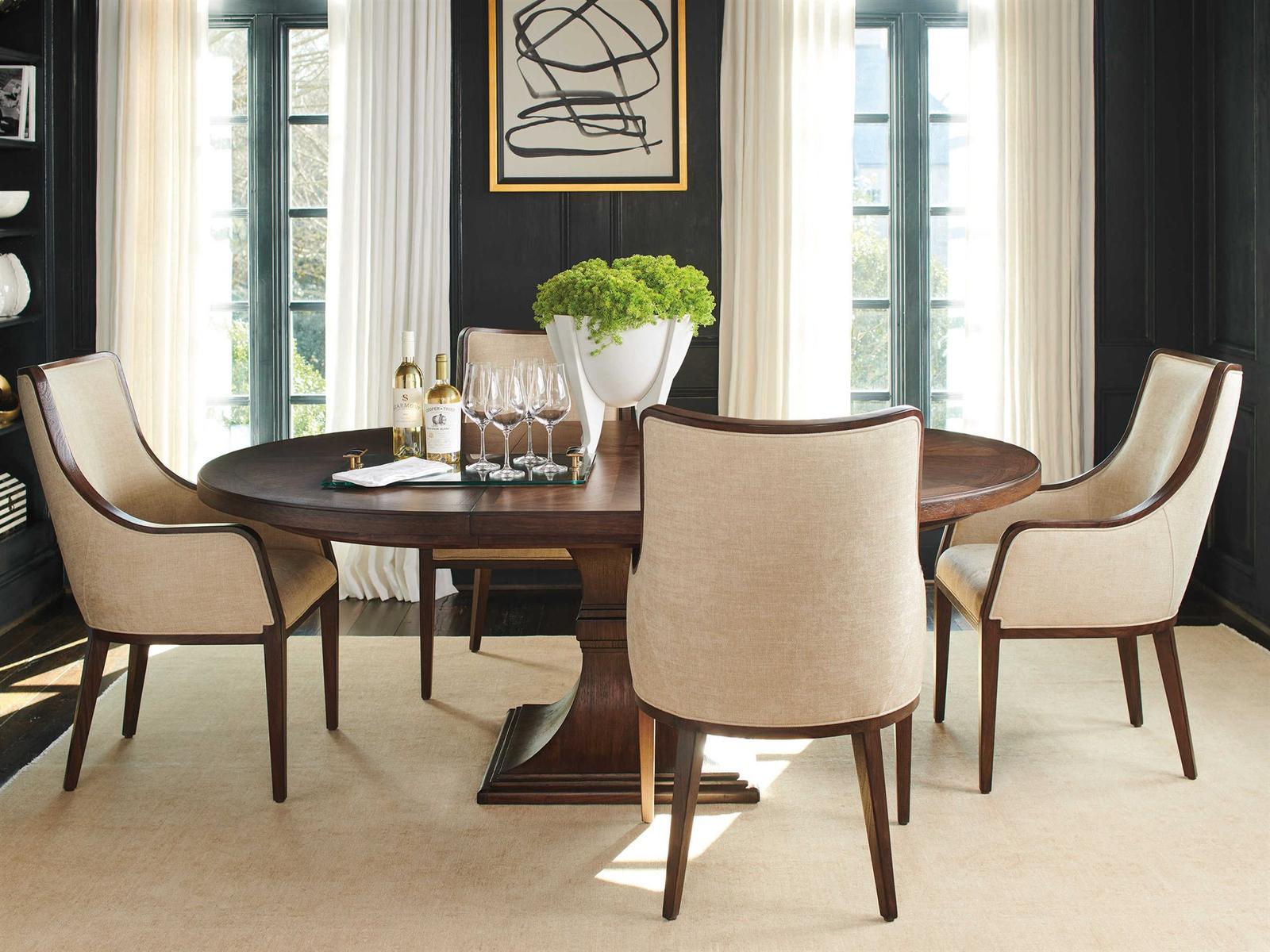 Lexington Silverado Walnut Wood Dining Room Set