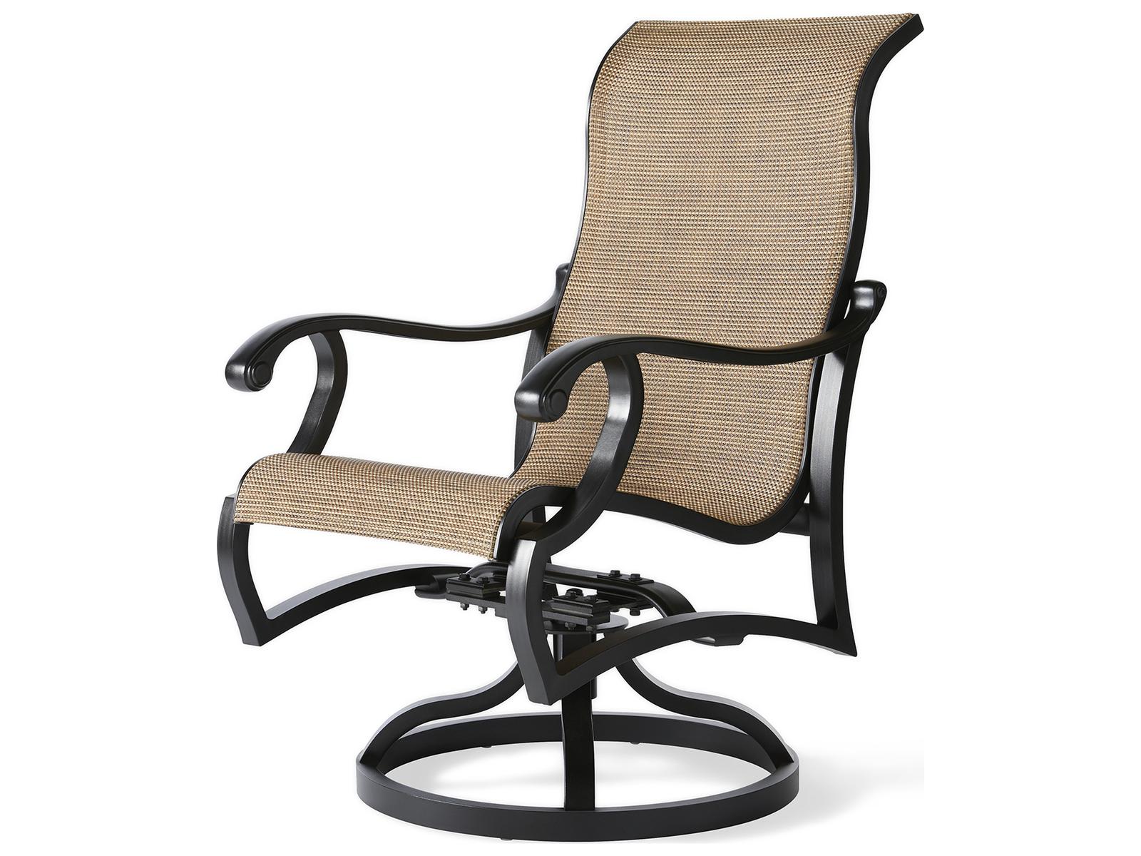 Mallin Volare Sling Swivel Rocker Dining Armchair