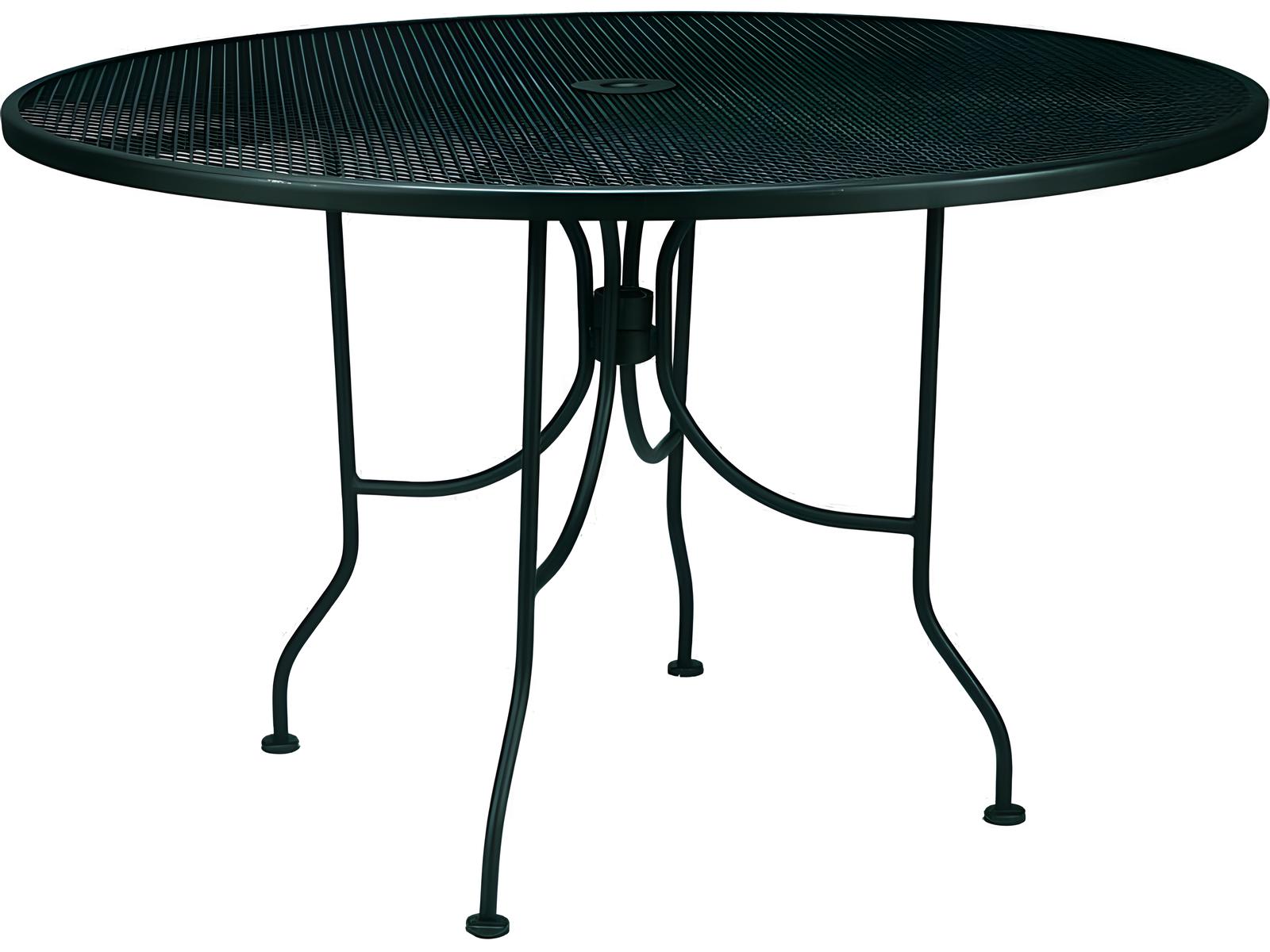 Meadowcraft Mesh Wrought Iron 48'' Round Dining Table with