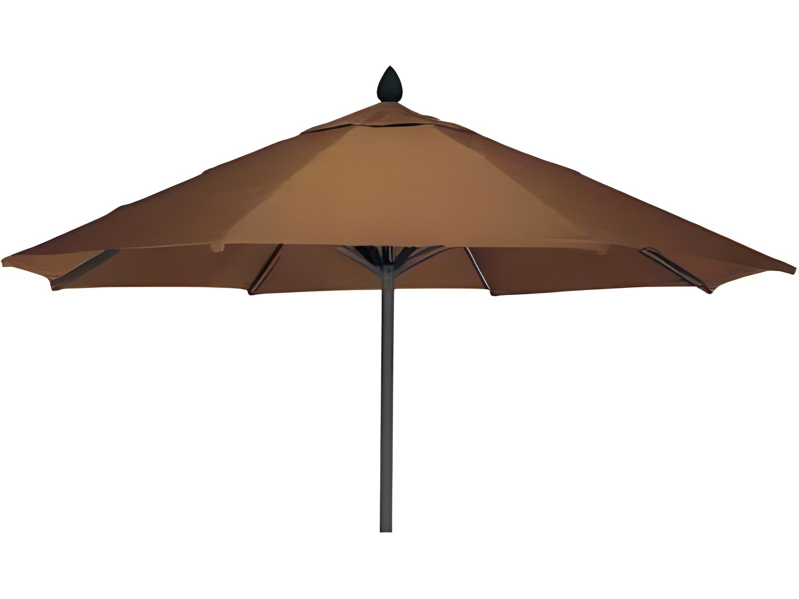 Meadowcraft 9 Foot Octagonal Outdoor Patio Market Umbrella Aluminum Pole and Ribs with Manual Lift