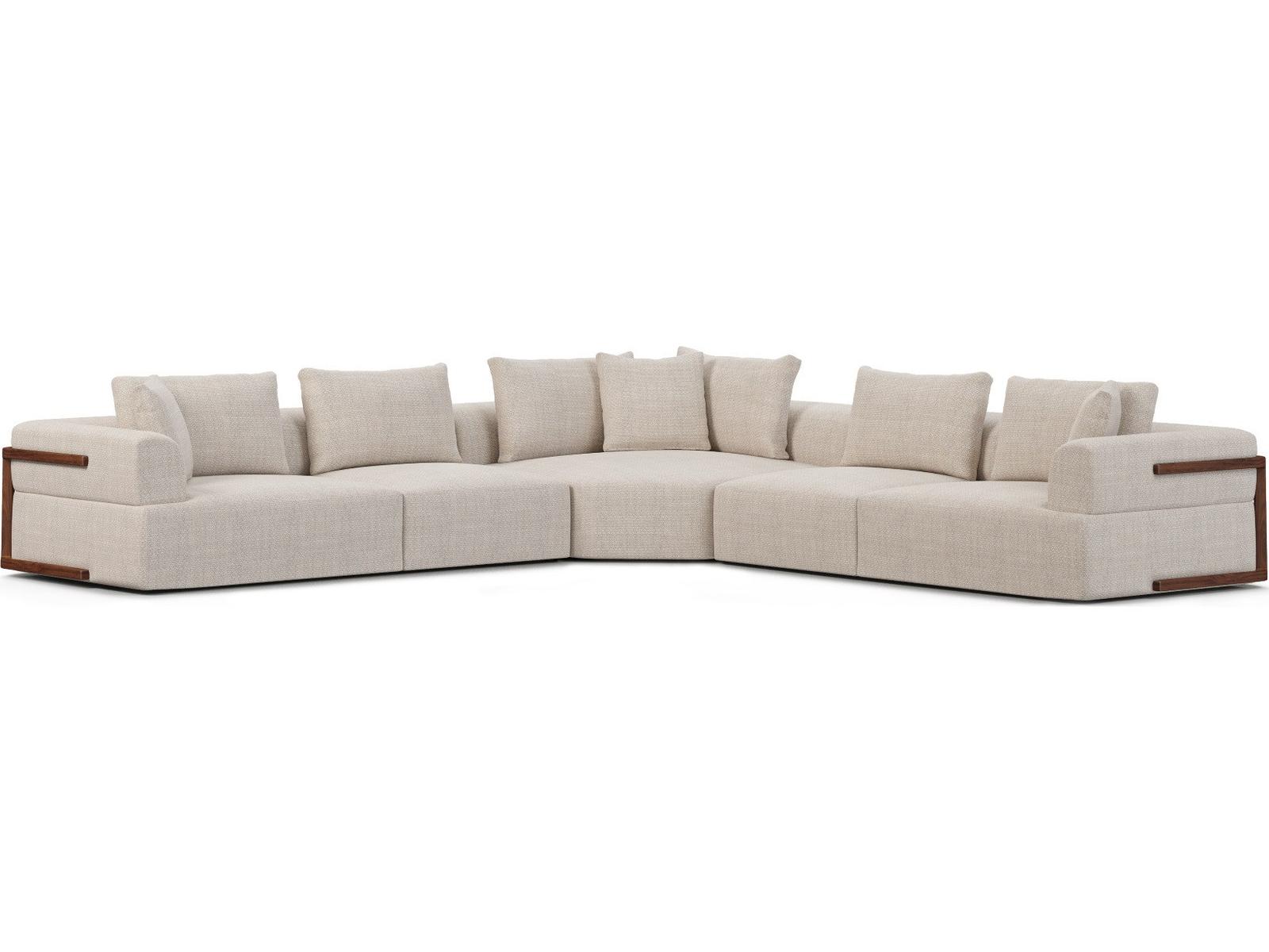 Mercana Warner Oatmeal 3 Piece Sofa Set w/Corner Piece