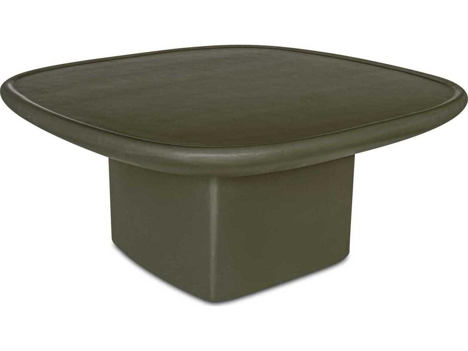 Moe's Home Outdoor Manon Green Concrete Square Coffee Table