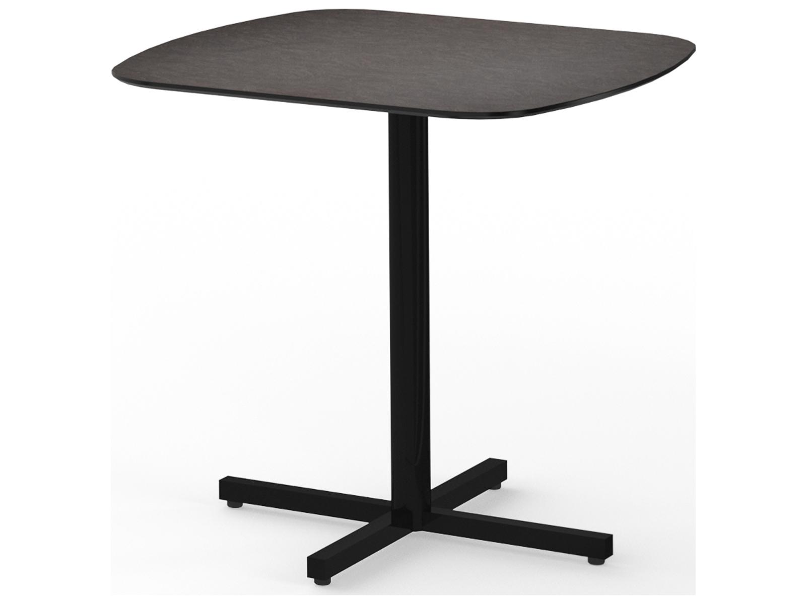 MamaGreen Zupy Steel Square Outdoor Patio Bistro Table with HPL Top