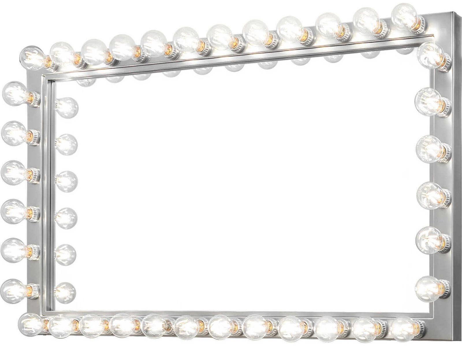 Meyda Extreme Chrome Alva Greenroom Vanity Mirror
