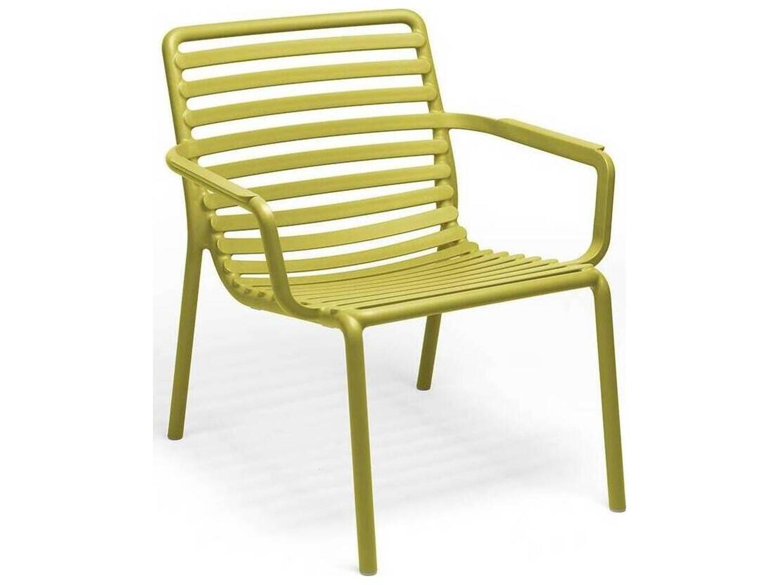 Nardi Doga Resin Pera Stackable Relax Patio Lounge Chair