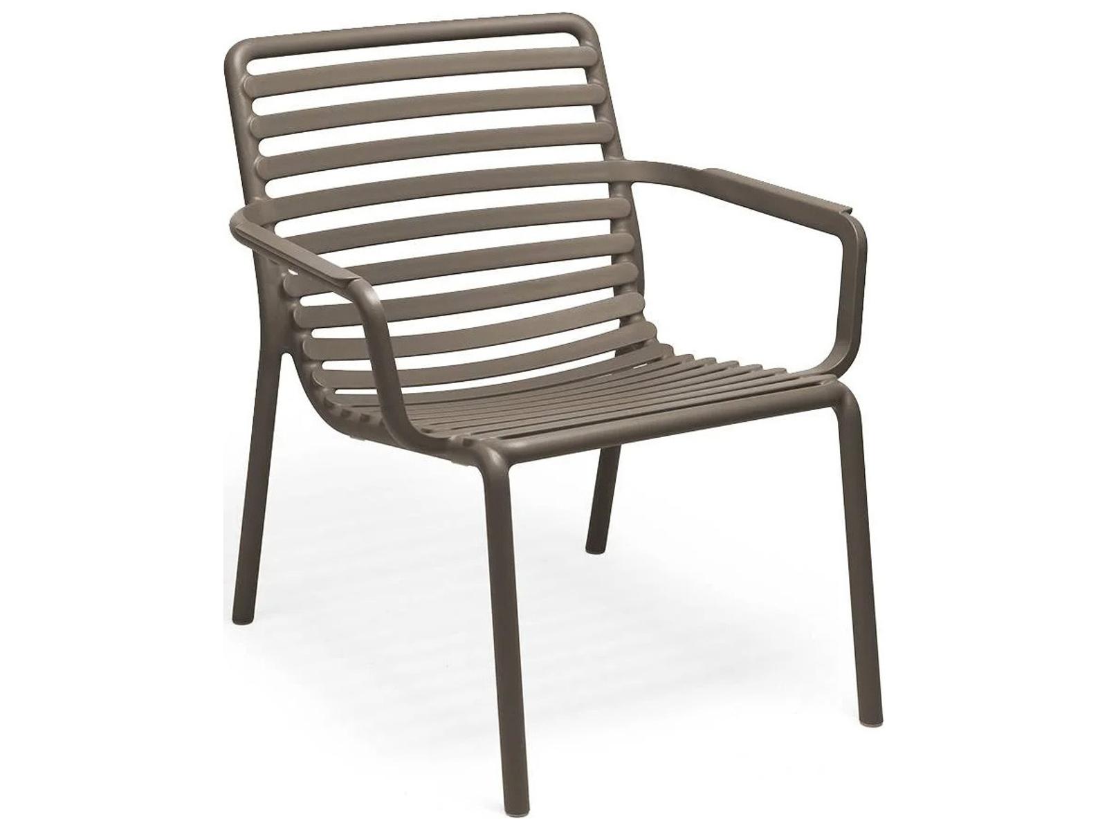 Nardi Doga Resin Tabacco Stackable Relax Outdoor Patio Lounge Chair