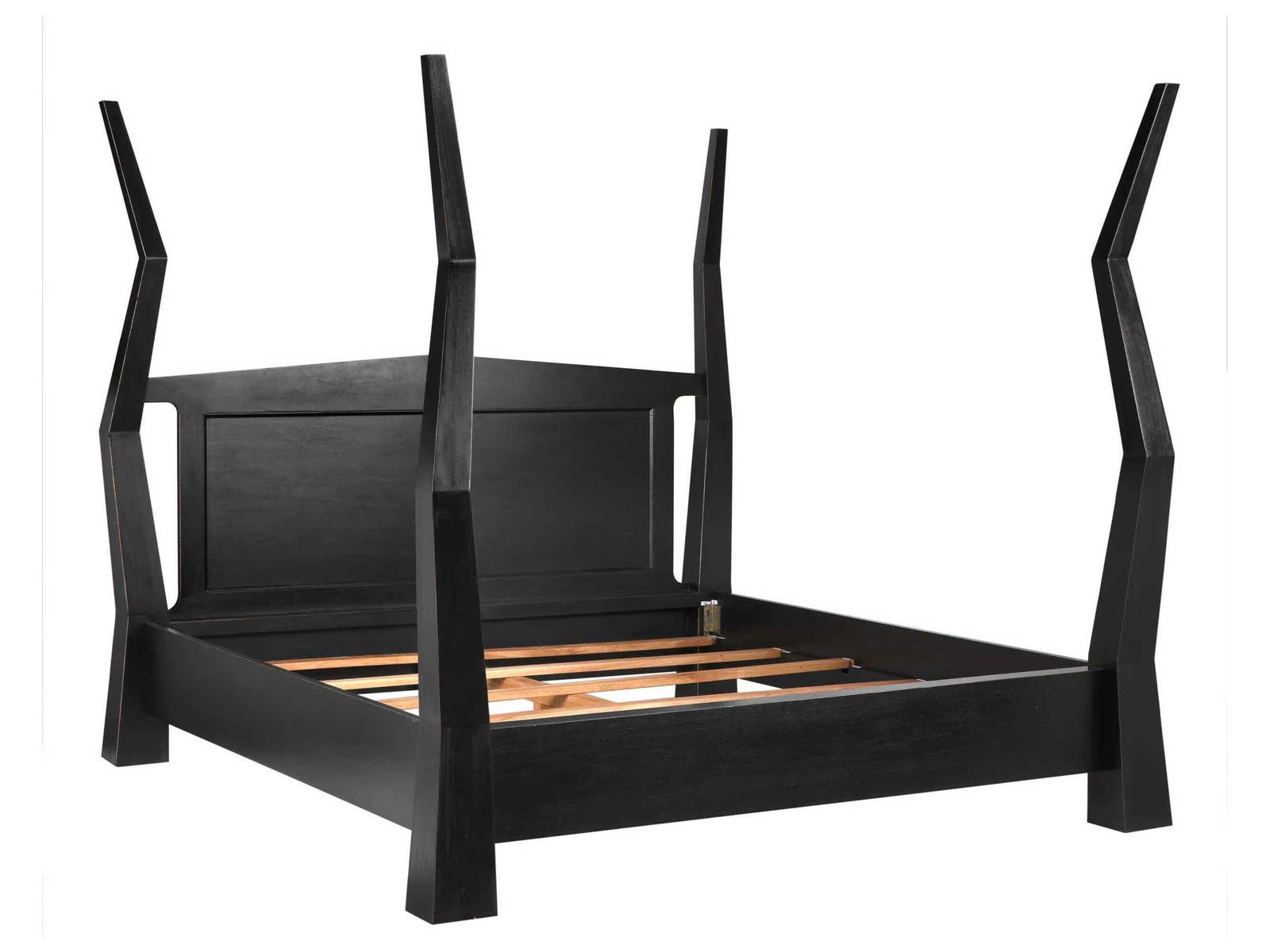 Noir Patras Four Poster Bed