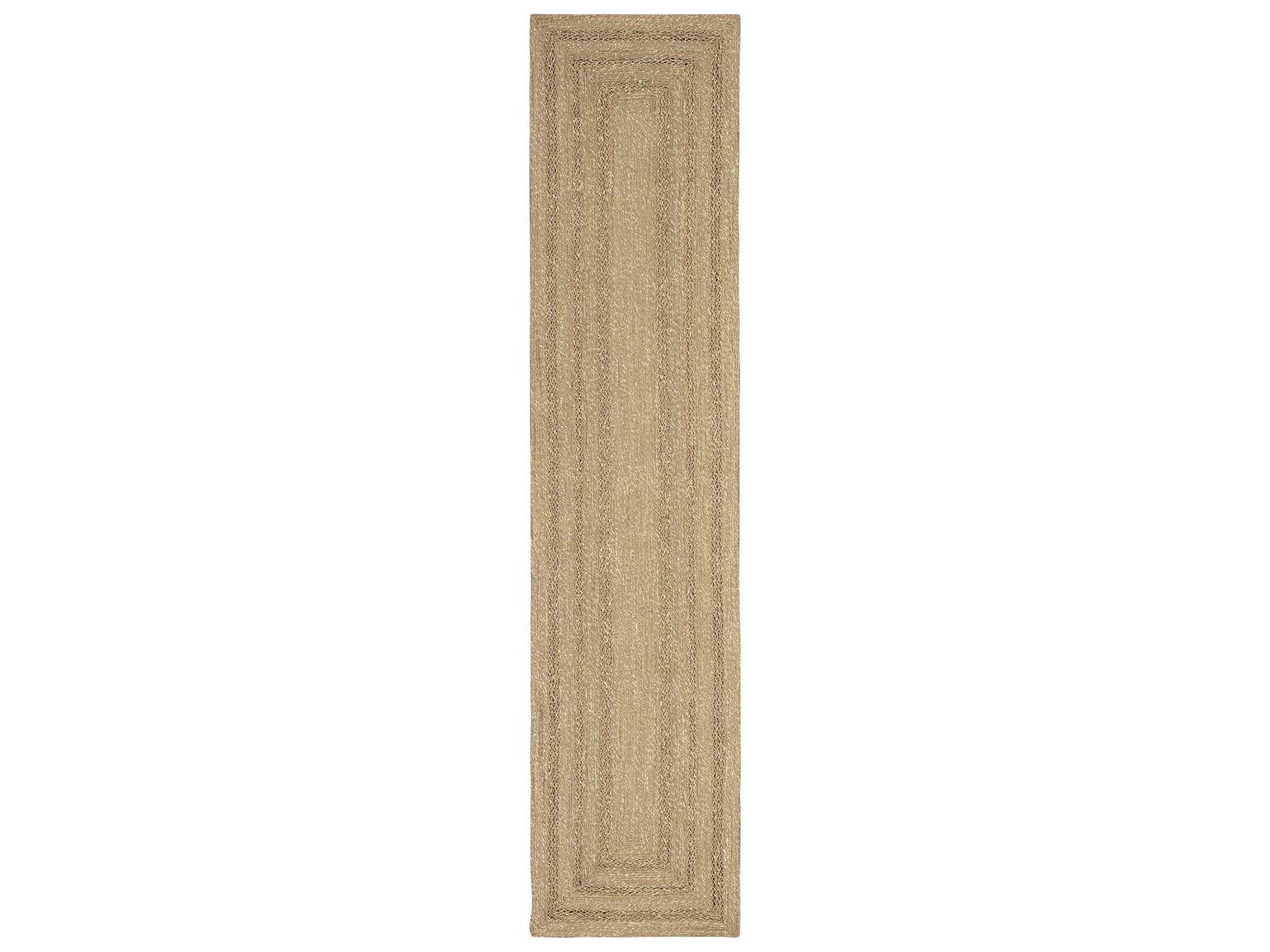 Nourison Natural Seagrass Geometric Runner Area Rug