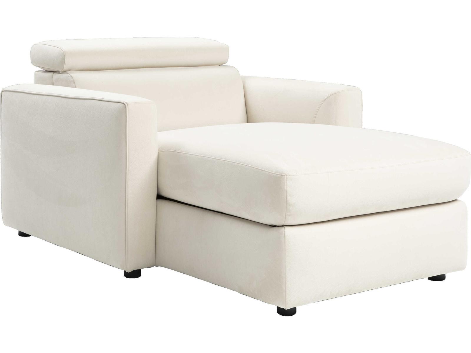 Natuzzi Editions Piacevole Leather Chaise