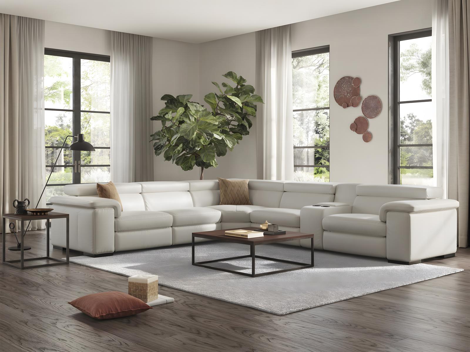 Natuzzi Editions Solare Sectional Sofa | SOLARESECLNGSET | LuxeDecor