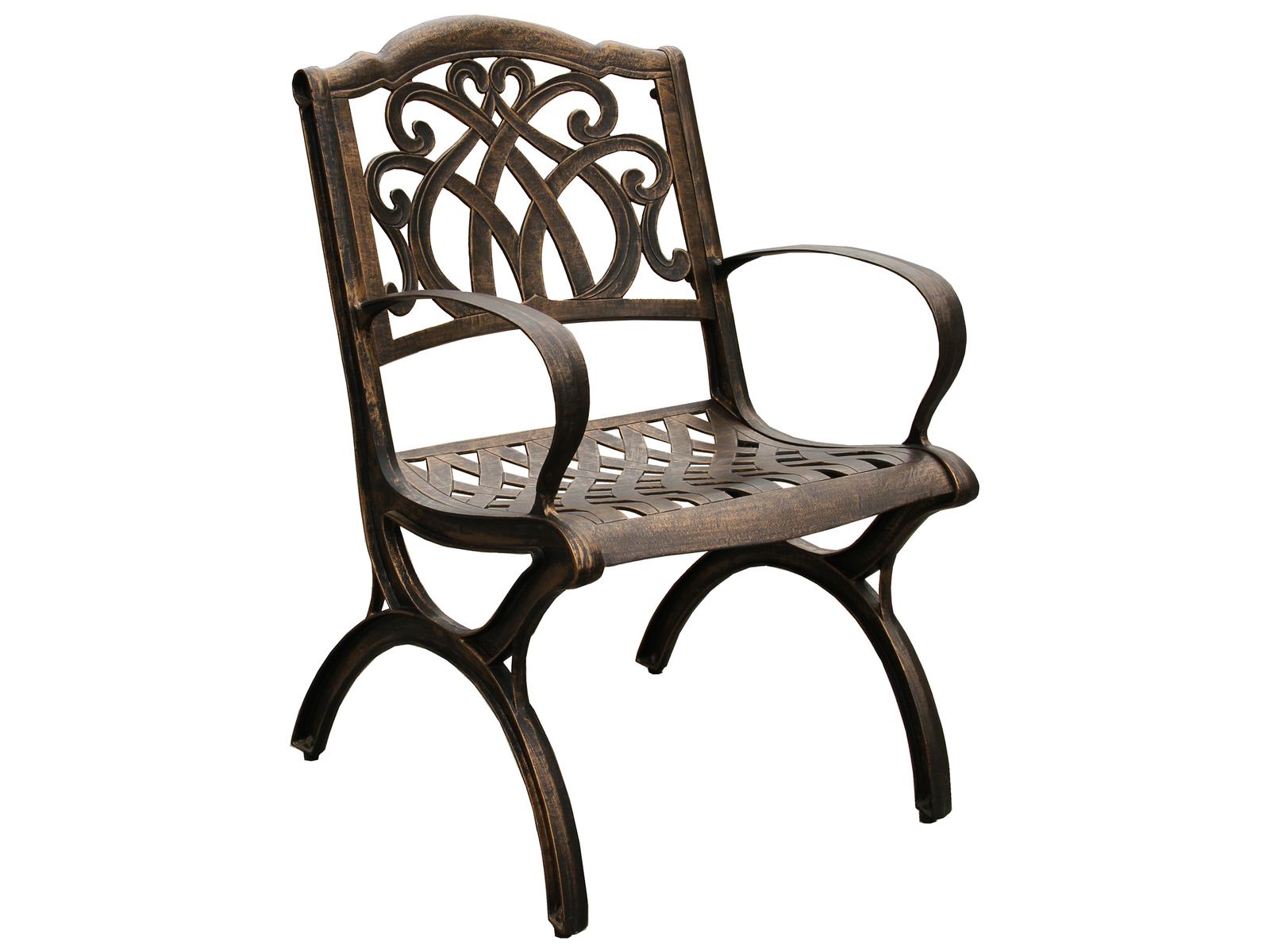 Oakland Living Cast Aluminum Outdoor Dining Armchair