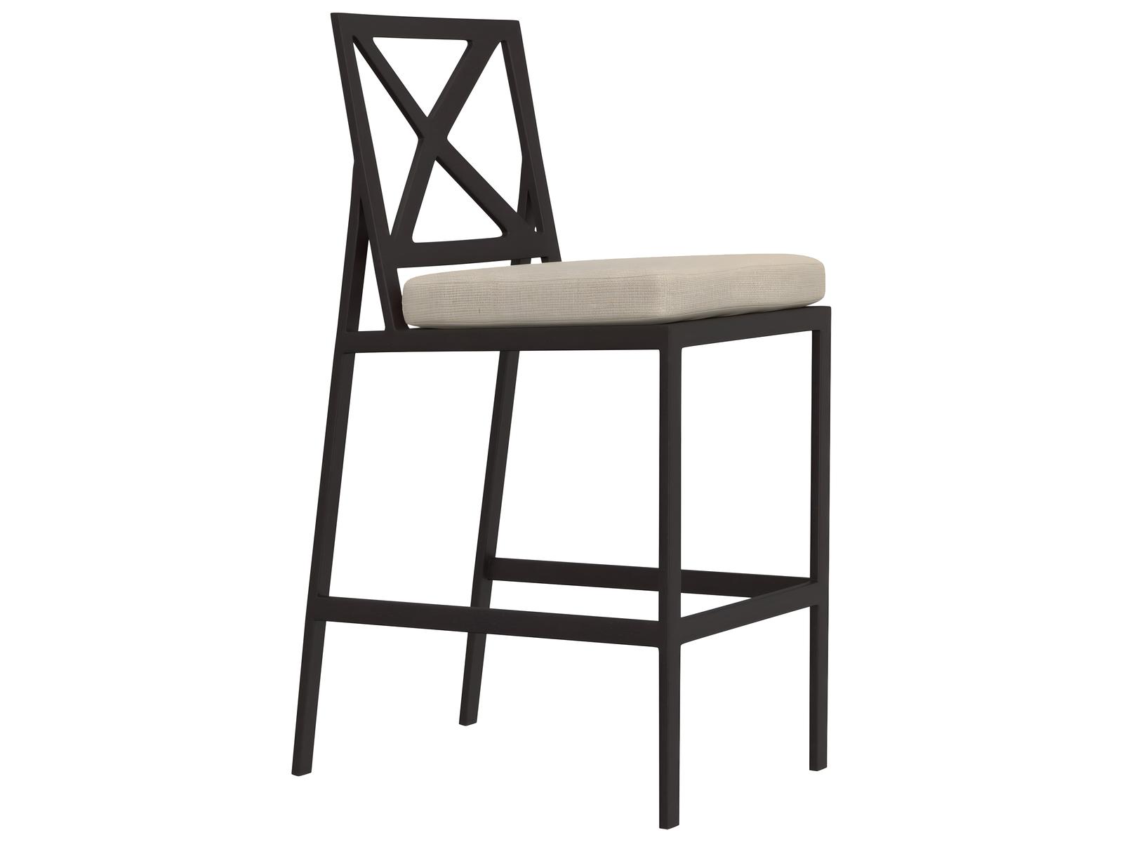 OW Lee Marin Aluminum Armless Outdoor Patio Bar Stool