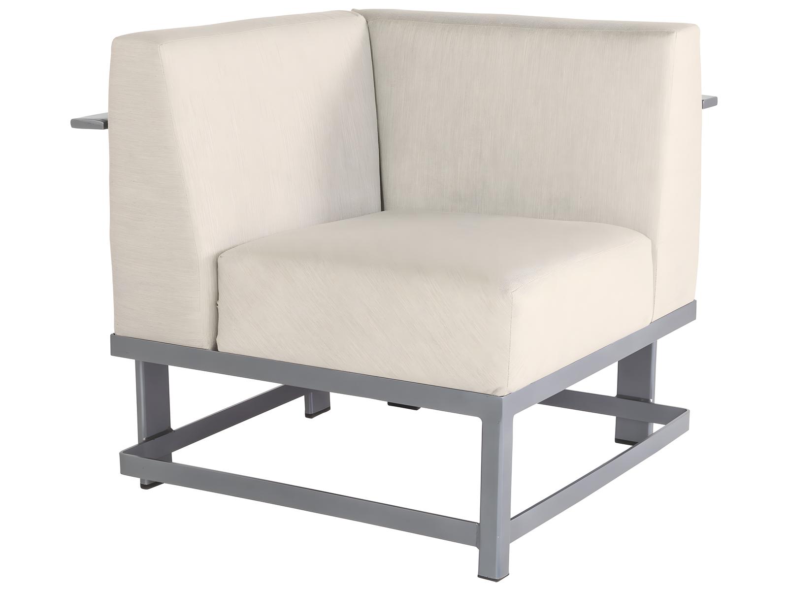 OW Lee Studio Aluminum Corner Outdoor Patio Lounge Chair