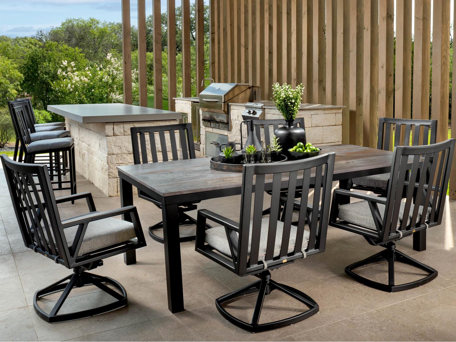 OW Lee Aris Aluminum Dining Set