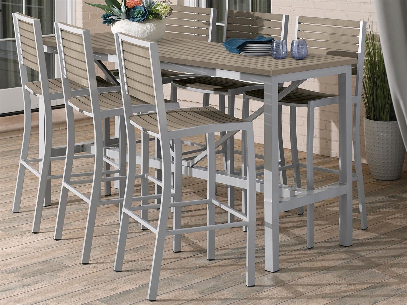 Oxford Garden Travira Aluminum Flint 7 Piece Bar Set