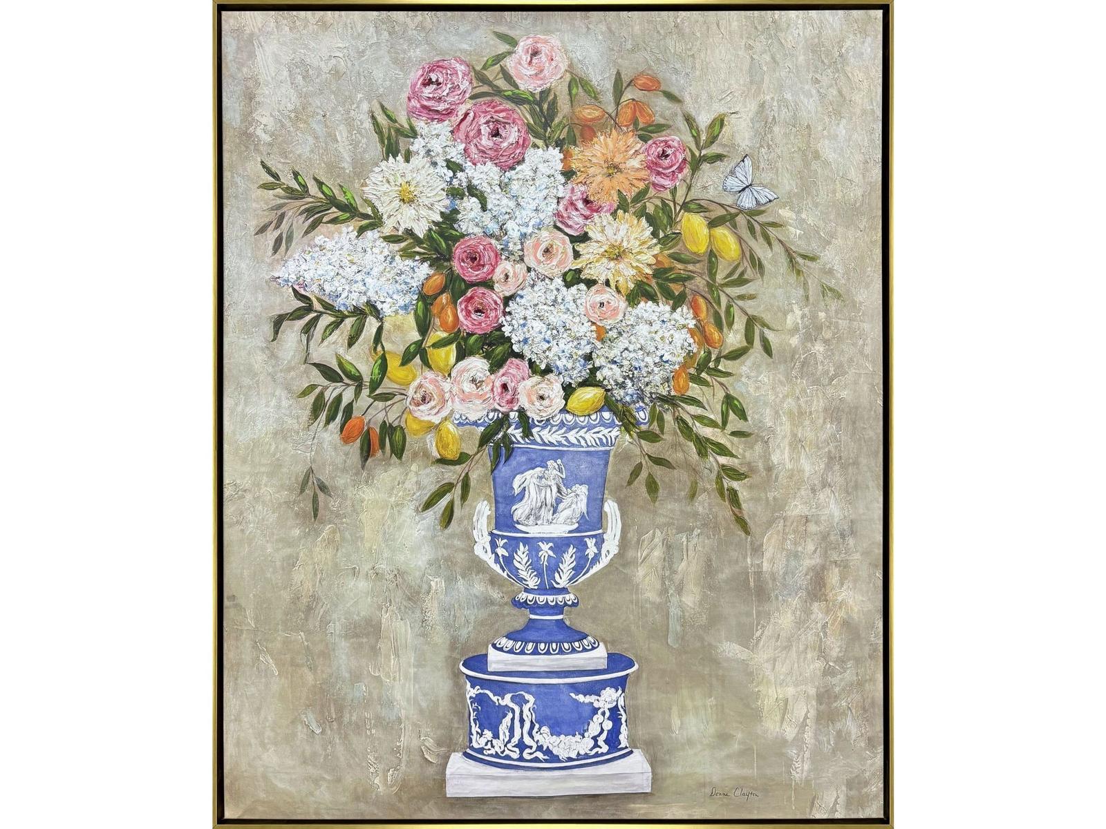 Paragon Arrangement in Blue Canvas Wall Art