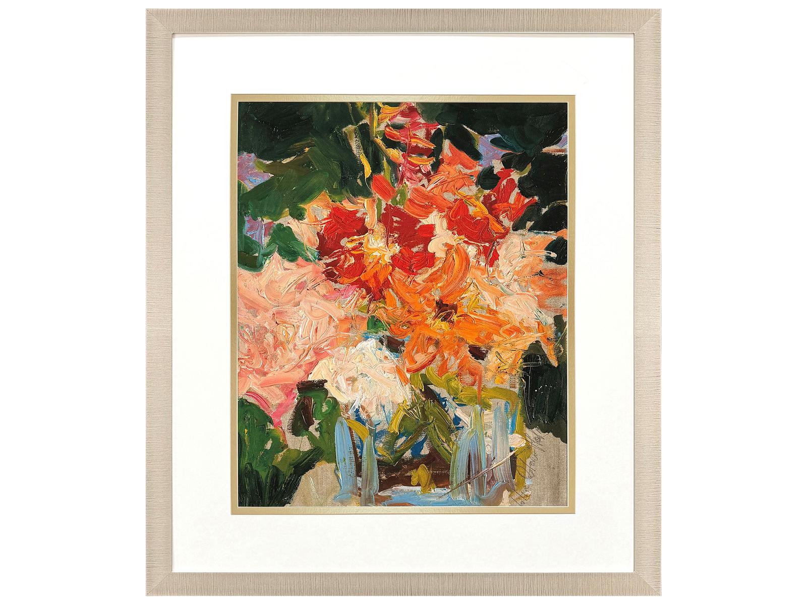 Paragon Cottage Flowers Framed Art