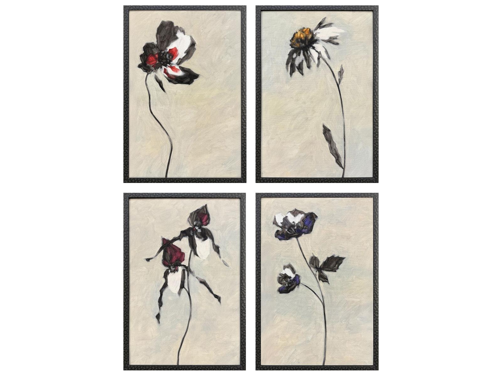 Paragon Floral Sonnet Framed Art - Set of 4