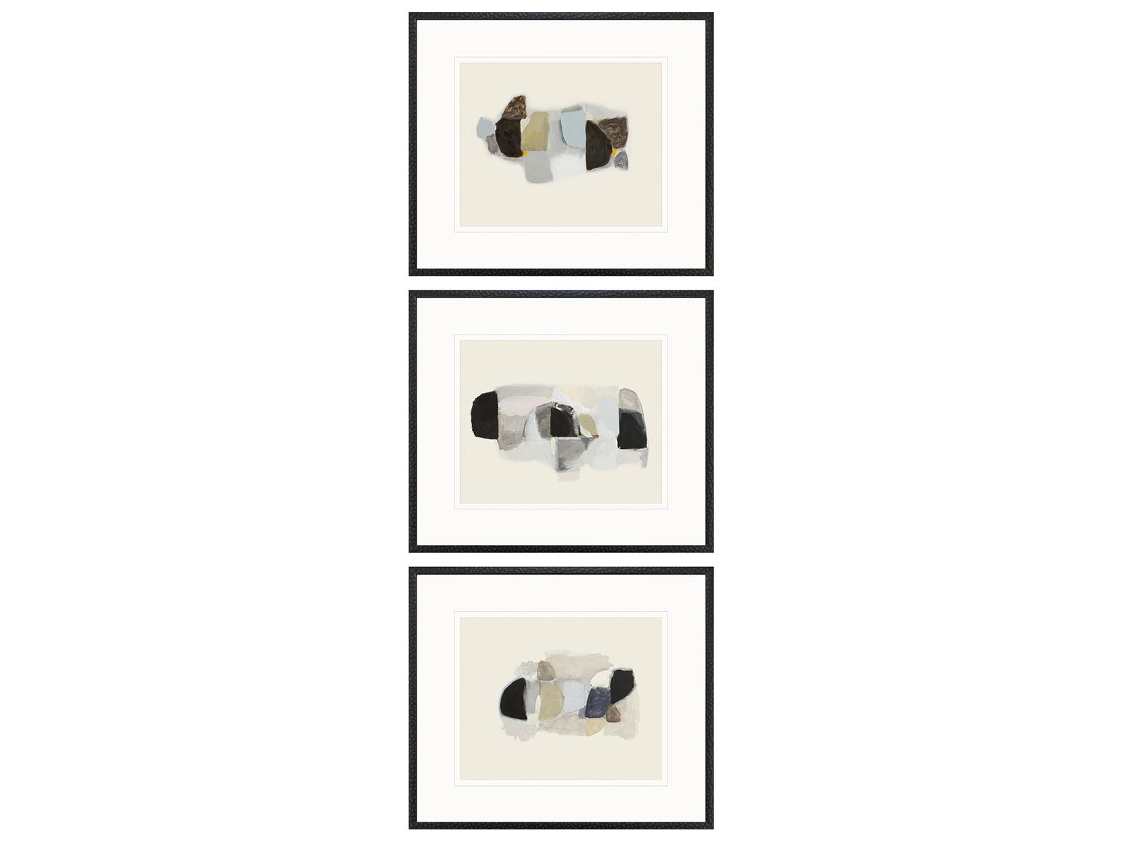 Paragon Goudy Sans Framed Art - Set of 3
