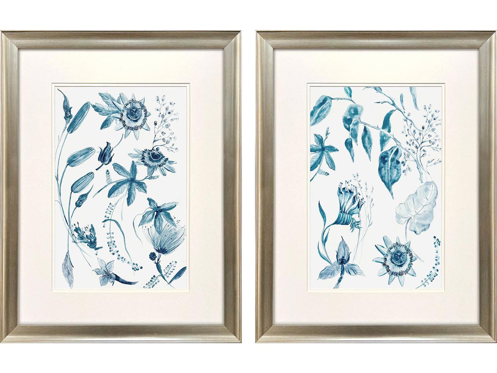 Paragon Jacobeen Framed Art - Set of 2