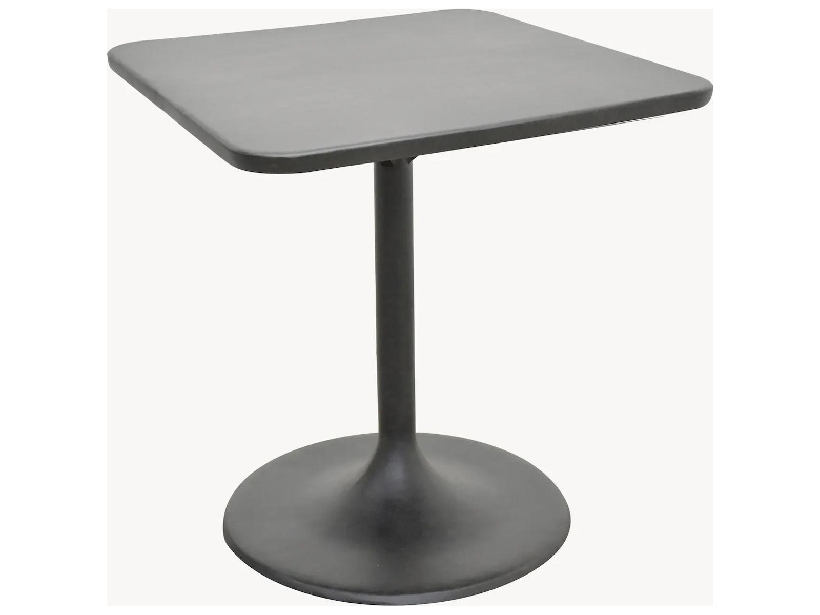 Castelle Tulips Cast Aluminum Square Outdoor Patio Bar Height Table