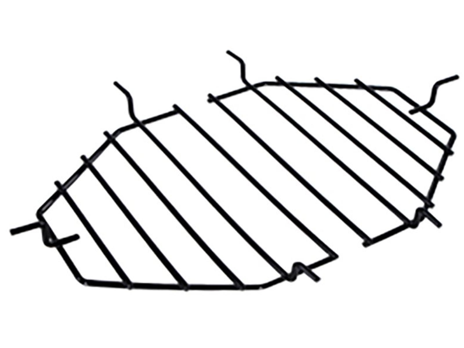 Primo Two Piece Heat Deflector Rack/Drip Pan Rack for Oval XL 400