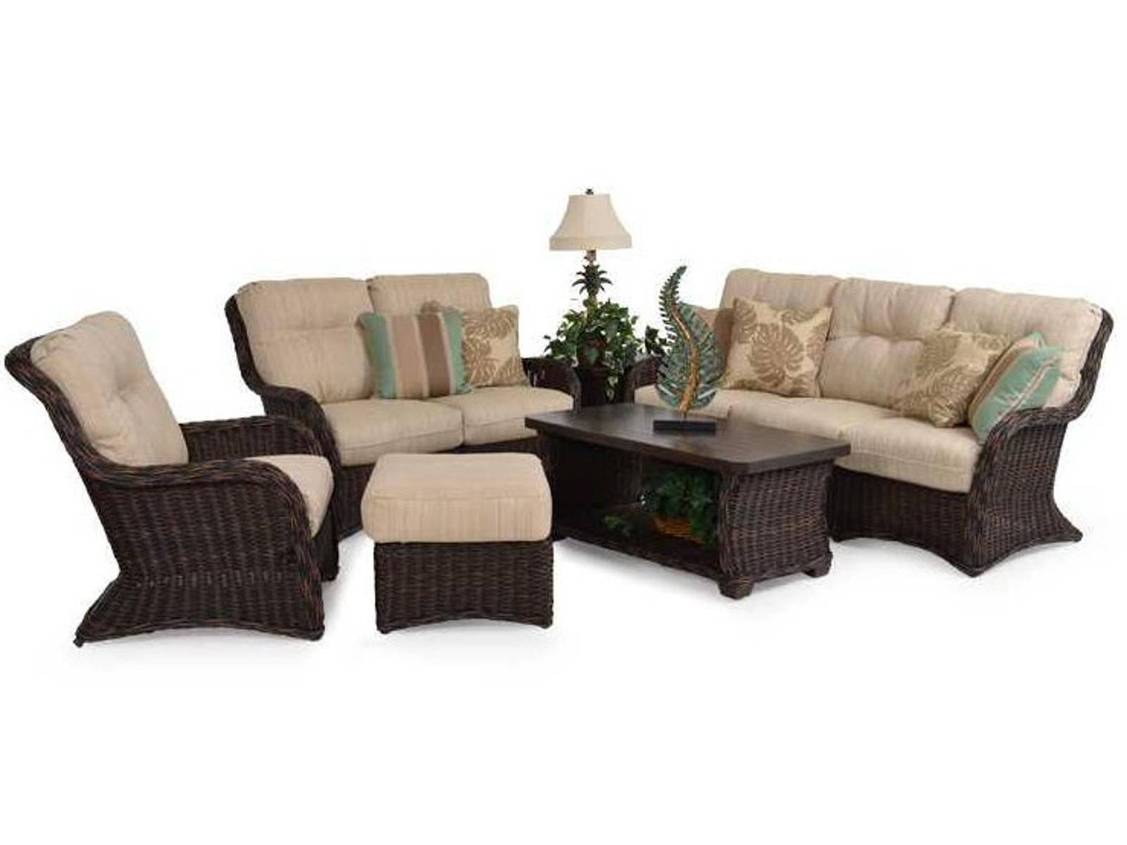 Watermark Living Riverside Wicker Outdoor Lounge Set