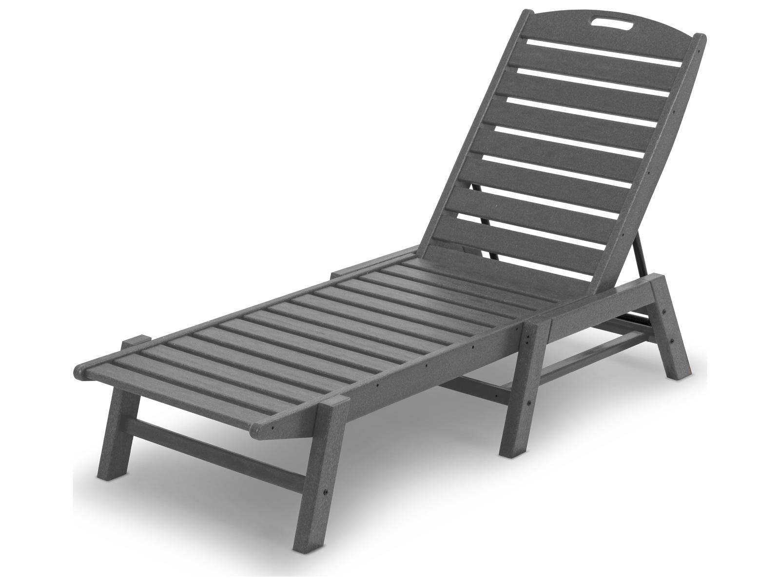 POLYWOOD Nautical Chaise Lounge Replacement Cushions - Thumbnail 2