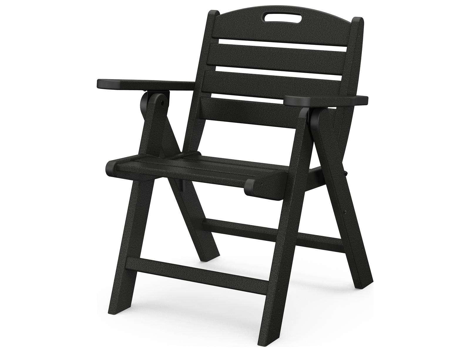 POLYWOOD® Nautical Recycled Plastic Lowback Outdoor Patio Lounge Chair