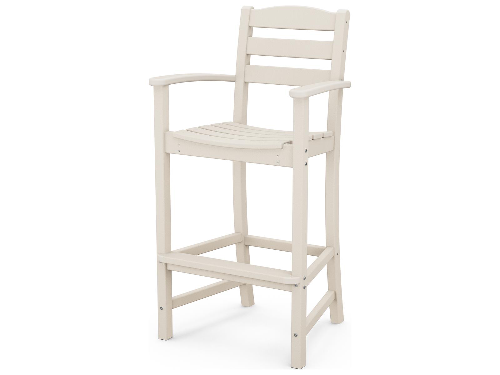 POLYWOOD® La Casa Cafe Recycled Plastic Arm Bar Stool | PatioLiving