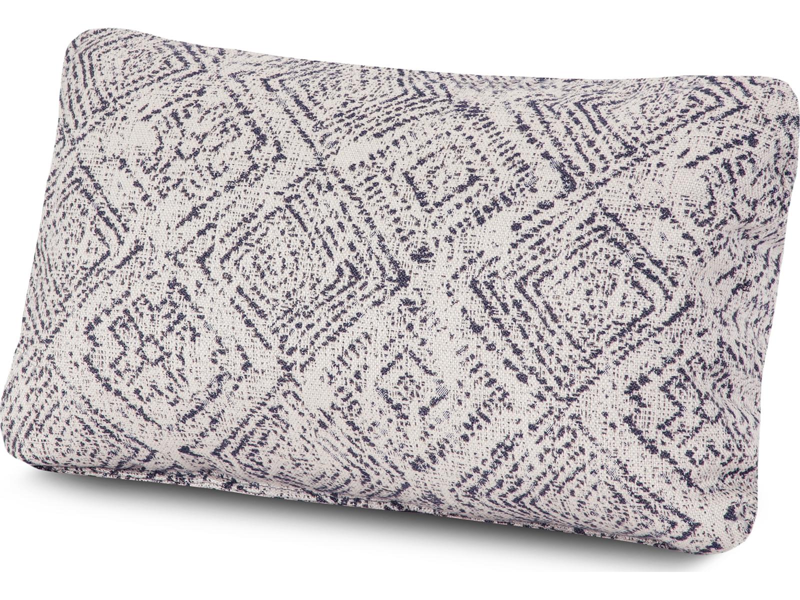 POLYWOOD® Ateeva Outdoor Lumbar Pillow in Chelsey Trellis Coral