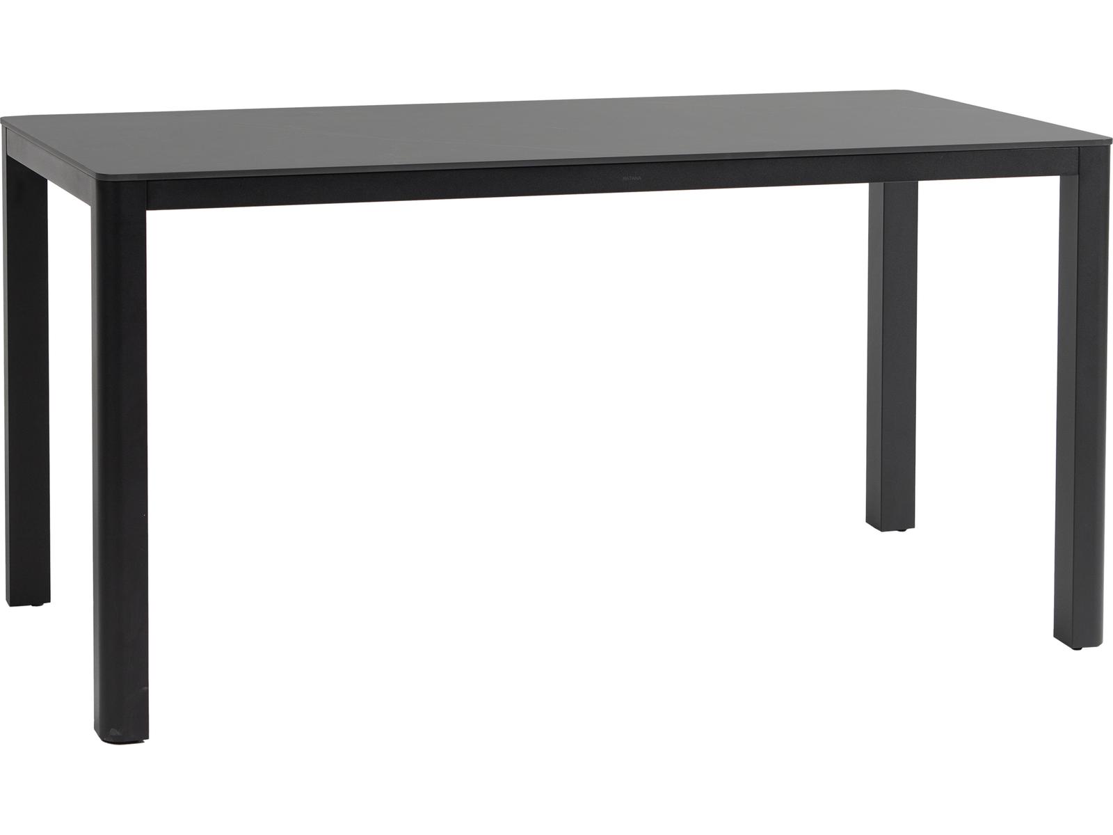 Ratana Hampshire Tables Aluminum Rectangular Umbrella Hole Counter Table