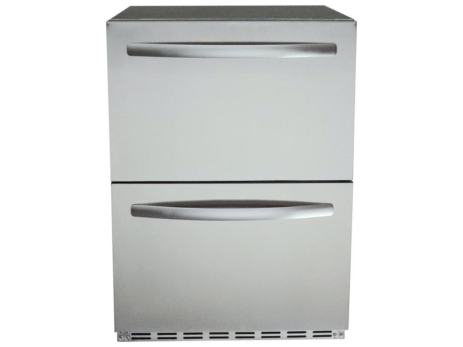 RCS Grills Stainless Two Drawer Refrigerator-UL Rated