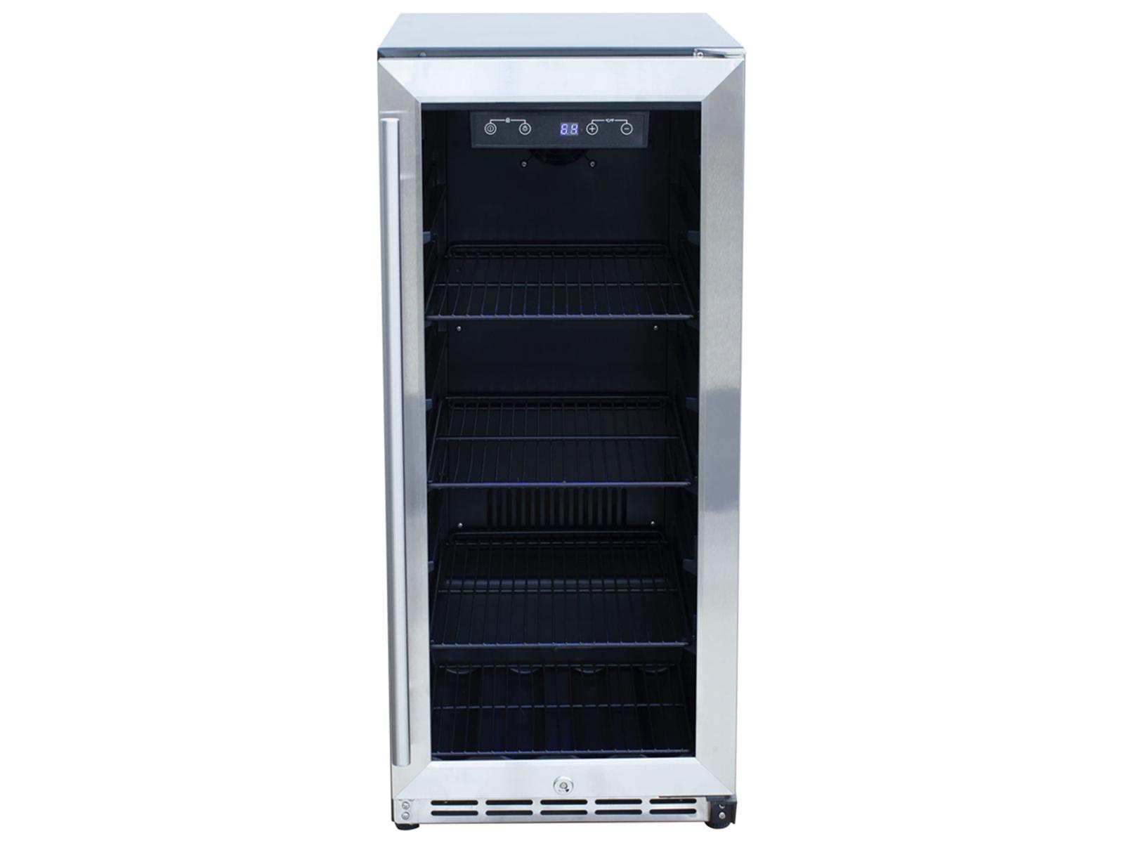 RCS Grills Stainless 15 Refrigerator with Glass Window