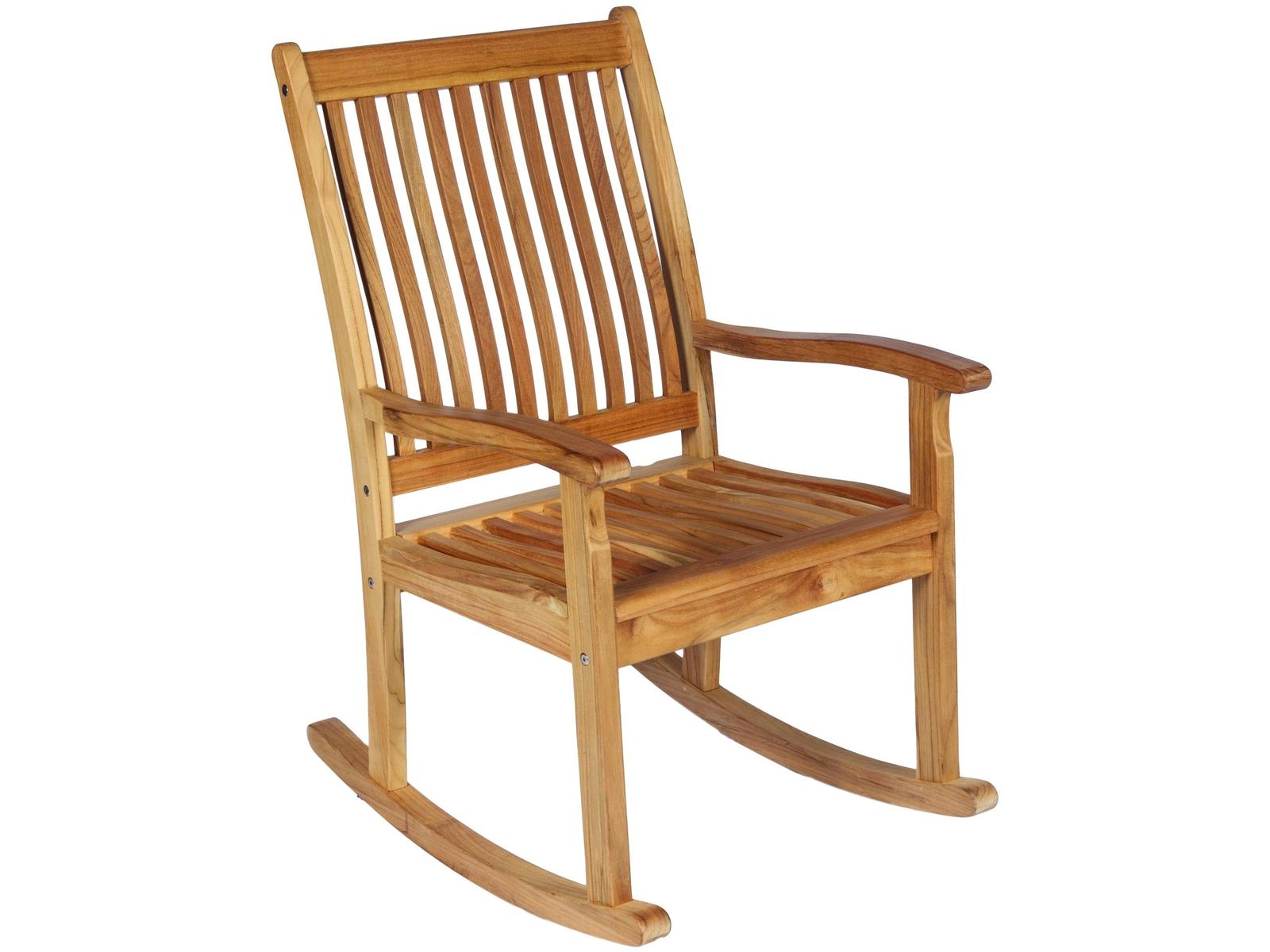 Royal Teak Collection Highback Rocking Outdoor Lounge Chair