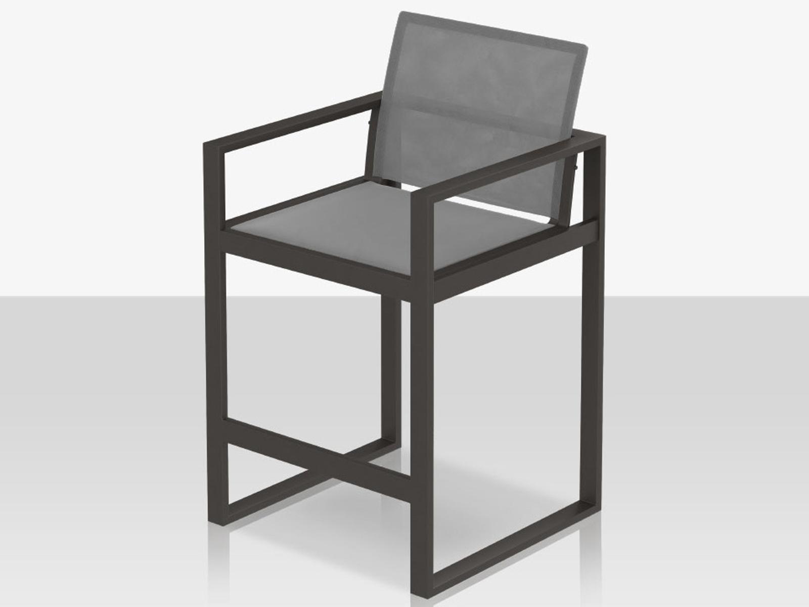 Decoscape Iconic Aluminum Sling XL Bar Arm Chair