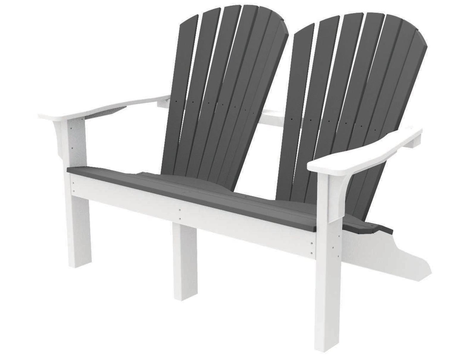 Seaside Casual Shellback Adirondack Recycled Plastic Patio Loveseat