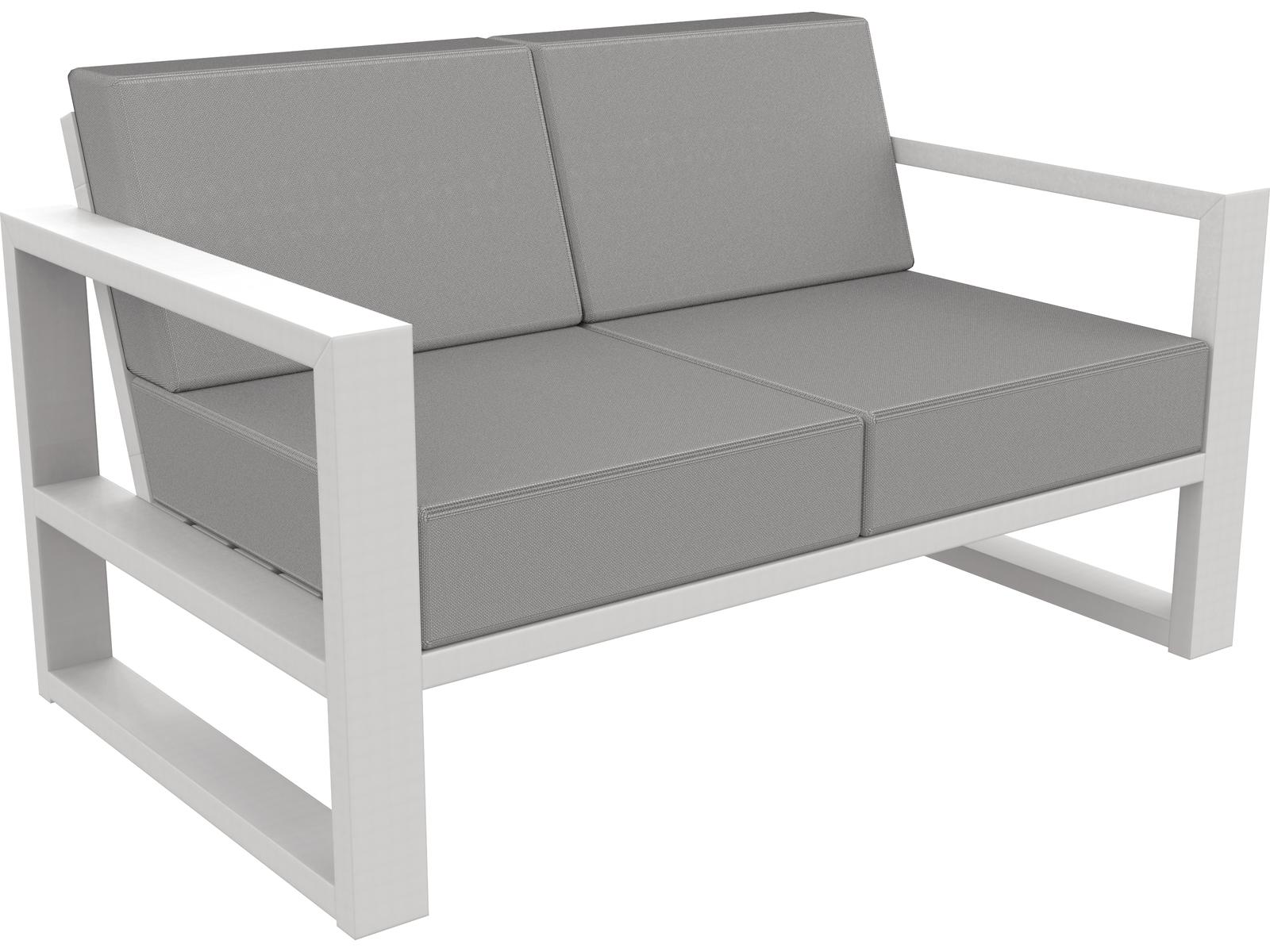 Seaside Casual Mia Recycled Plastic Outdoor Patio Loveseat