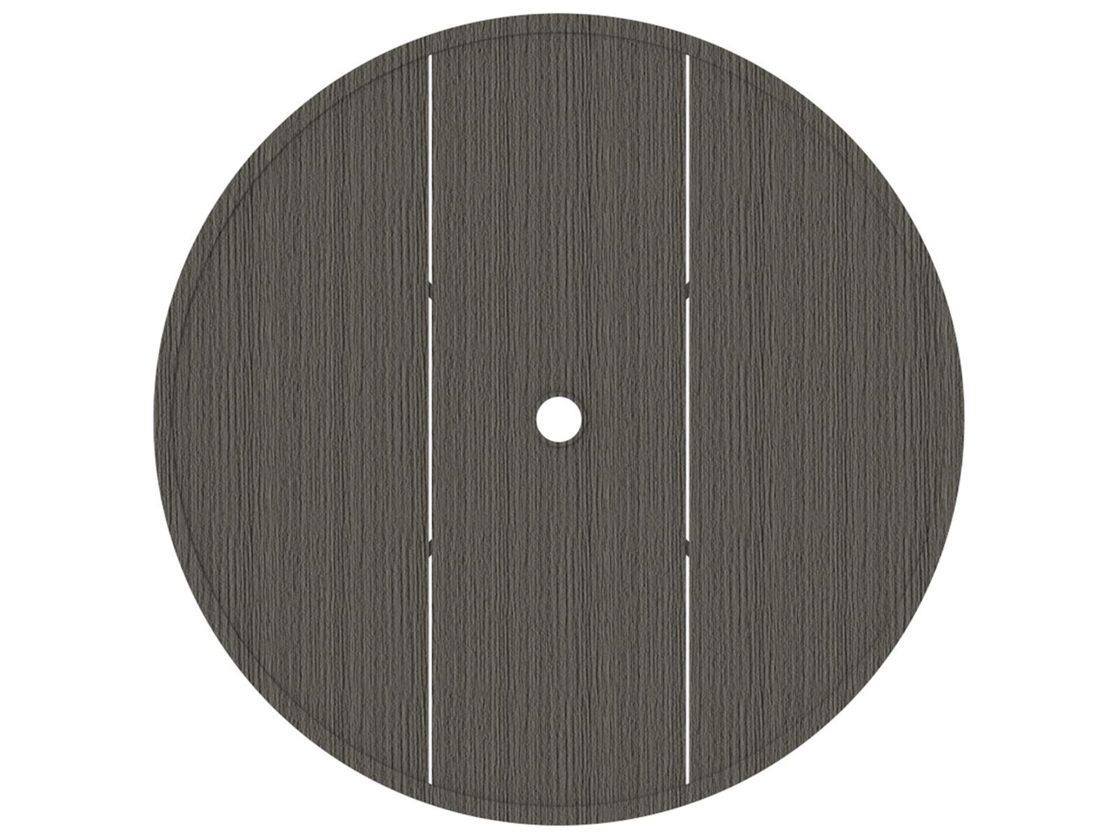 Summer Classics Wrought Aluminum Round Table Top with Umbrella Hole