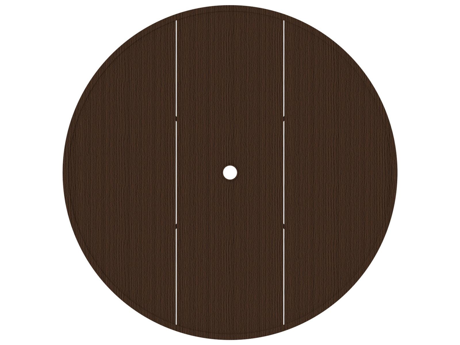Summer Classics Wrought Aluminum Round Table Top with Umbrella Hole